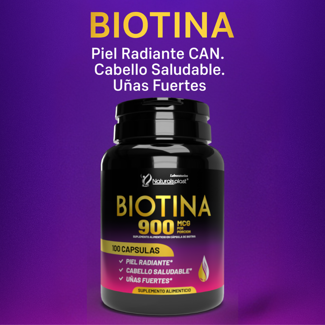 BIOTINA X 100 CAP/ SALUD DE LA PIEL Y CABELLO.