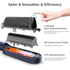 CEPILLO ALISADOR. Temperatura ajustable de 130°C a 200°C